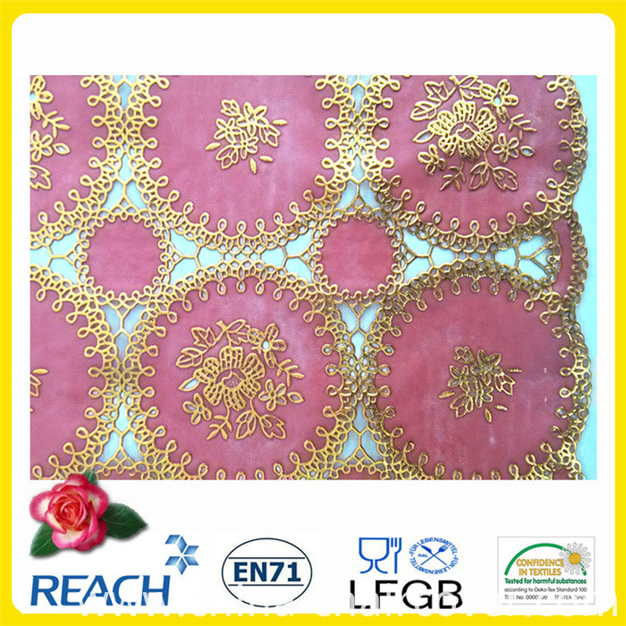 Red PVC Lace Table Runner/ Table Doily (JFBD-005)